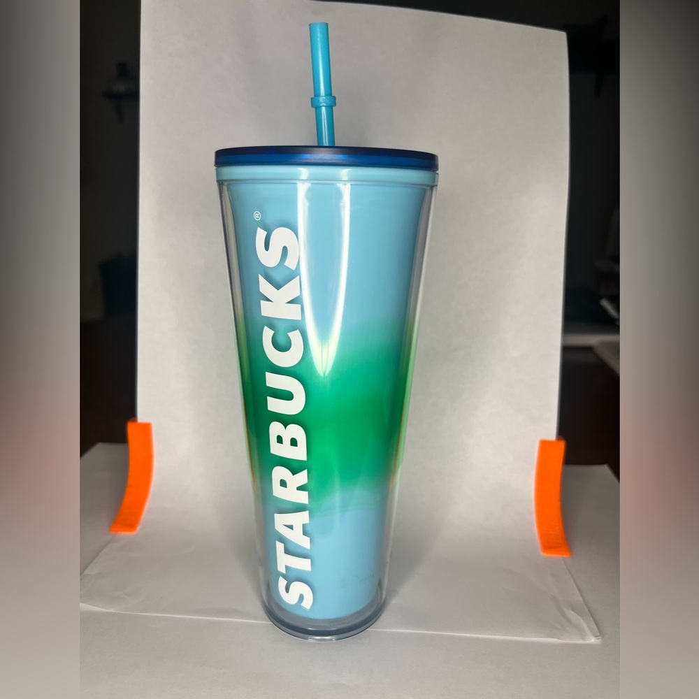 Starbucks Tumbler - Blue and green